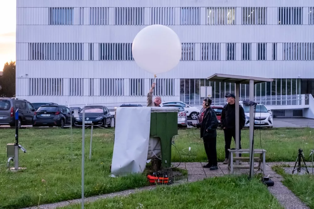 Zvočni spreho Sledim avtorice Neže Knez v nastajanju. F Matej Tomažin/CONA