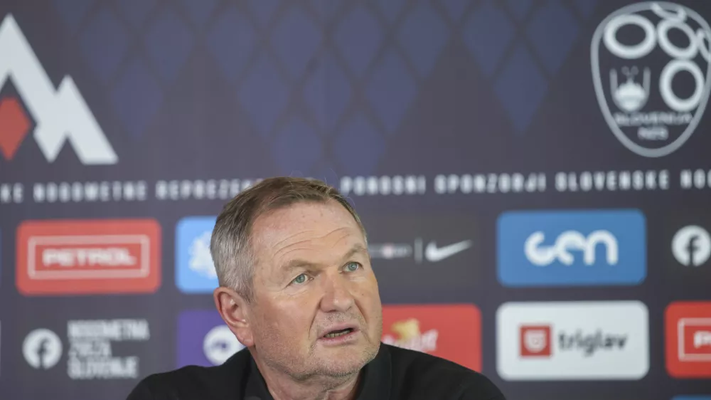 Matjaž Kek- 21.05. 2025 - novinarska konferenca selektorja slovenske nogometne reprezentance Matjaža Keka//FOTO: Jaka Gasar