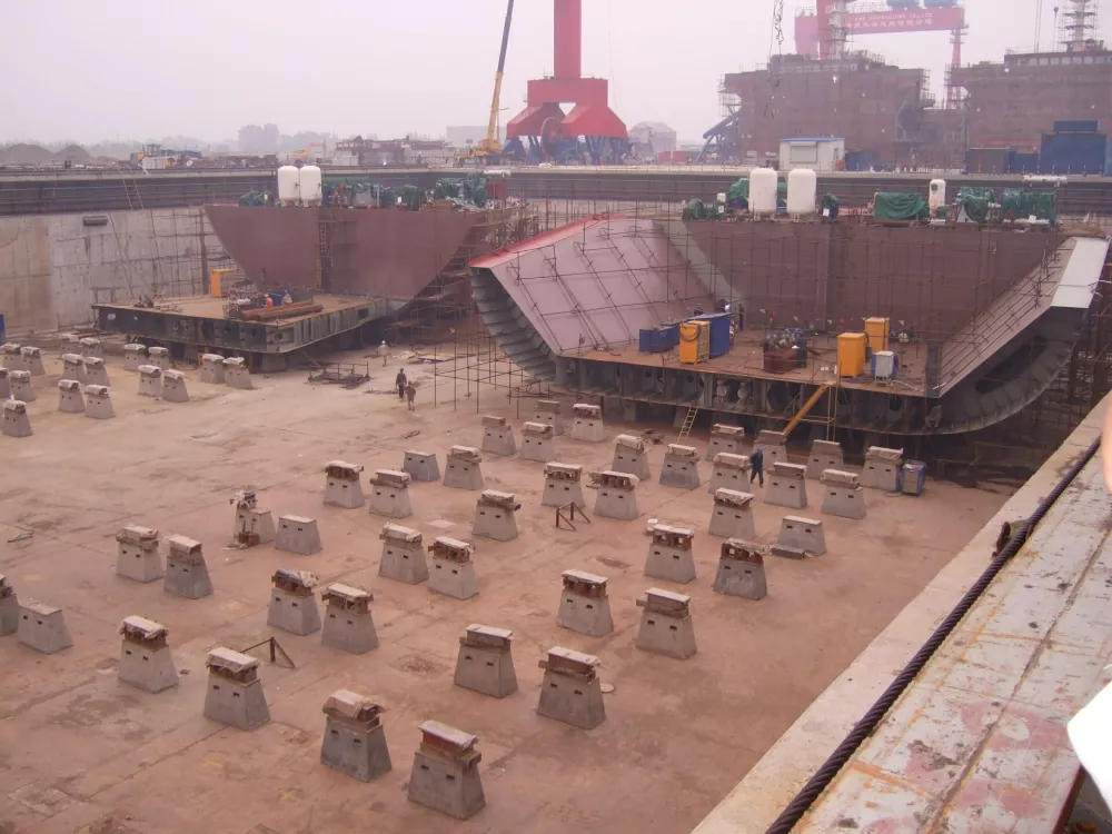 ladjedelnica Nantong Kitajska / Foto: Katja Gleščič 