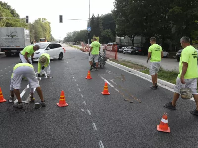 25.08.2025 - Gradbišče Linhartova cesta in rondo ŽaleFoto: Luka Cjuha