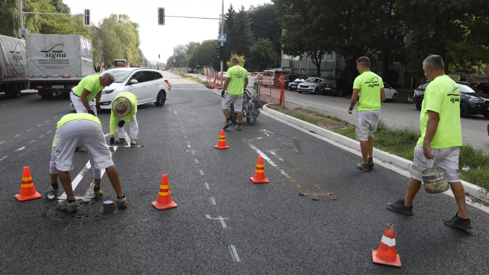 25.08.2025 - Gradbišče Linhartova cesta in rondo ŽaleFoto: Luka Cjuha