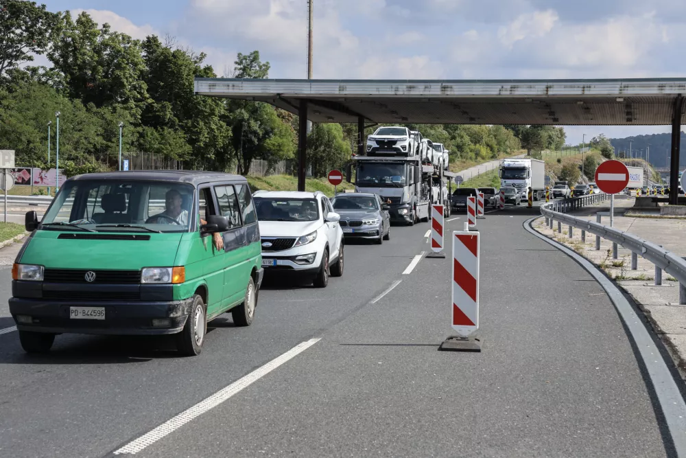 - 27.08.2025 - mejni prehod Fernetiči//FOTO: Jaka Gasar