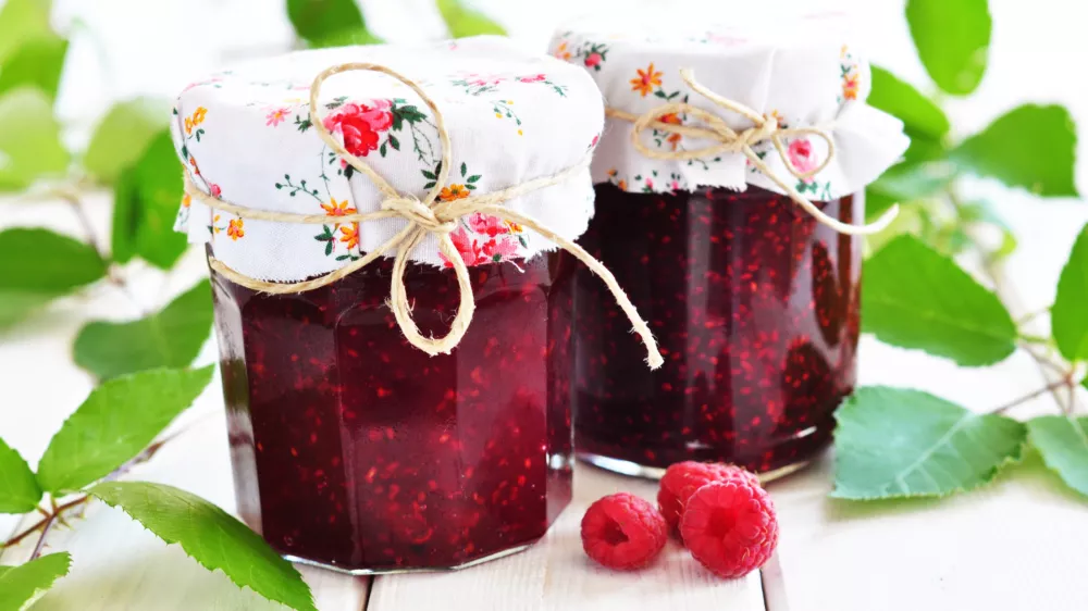 Raspberry jam, malinova marmelada/jam