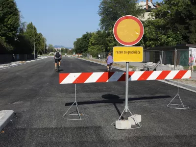 26.08.2025 - Gradbišče Linhartova cesta in rondo ŽaleFoto: Luka Cjuha