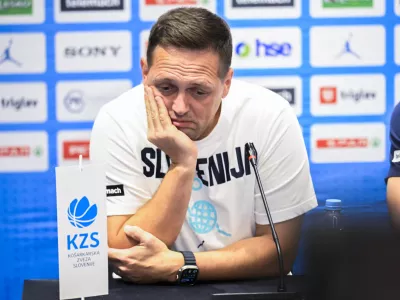 Aleksander Sekulić25.08.2025 - Novinarska konferenca moške reprezentance Slovenije pred odhodom v Katovice na evropsko prvenstvo - KZS Foto: Nik Erik Neubauer 