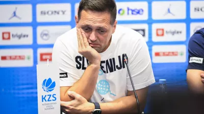 Aleksander Sekulić25.08.2025 - Novinarska konferenca moške reprezentance Slovenije pred odhodom v Katovice na evropsko prvenstvo - KZS Foto: Nik Erik Neubauer 