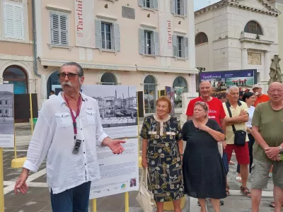 Avtor razstave Slobodan Simič Sime bo vodenje za domačine in obiskovalce Pirana pripravil ponovno v drugi polovici septembra. F Vesna Levičnik 