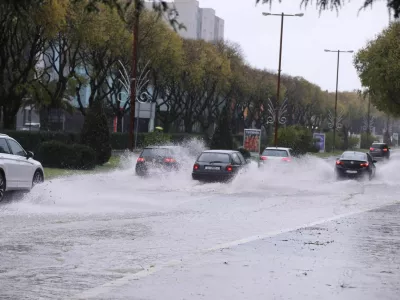 Poplavljene ulice Splita. 