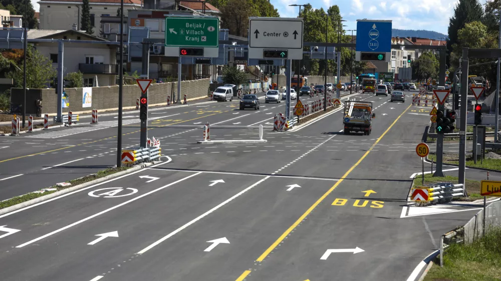 31.08.2025 - Celovška cesta priključek predor Šentvid zaključek del.Foto: Luka Cjuha