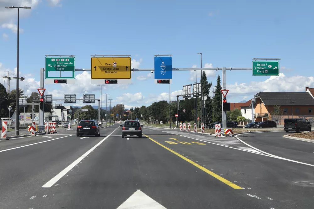31.08.2025 - Celovška cesta priključek predor Šentvid zaključek del.Foto: Luka Cjuha