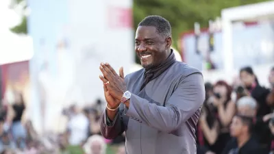 Idris Elba poses for photographers at the red carpet for the film 'A House of Dynamite' during the 82nd edition of the Venice Film Festival in Venice, Italy, on Tuesday, Sept. 2, 2025. (Photo by Scott A Garfitt/Invision/AP)