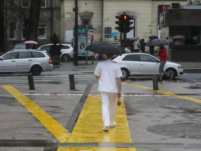- glavna stavba UKC – Unverzitetni klinični center v Ljubljanit,- 01.03.2024 – stavka zdravnikov - začeli uveljavljati umiki soglasij zdravnikov za nadurno delo, s čimer Fides zaostruje stavko, ki poteka že sedem tednov. //FOTO: Bojan Velikonja