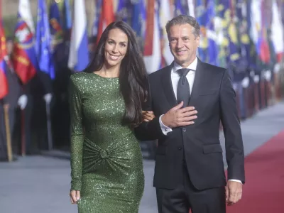 Tina Gaber, Robert Golob- 24.06.2024 - osrednja državna prireditev ob dnevu državnosti, na kateri bo slavnostna govornica predsednica republike Nataša Pirc Musar  //FOTO: Jaka Gasar / Foto: Jaka Gasar