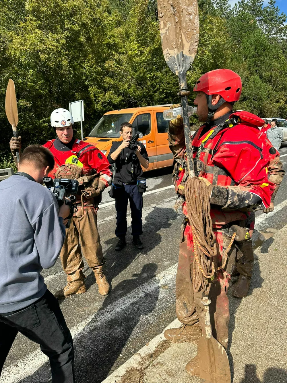 Reševalci v Donji Jablanici. Foto: Nik Erik Neubauer