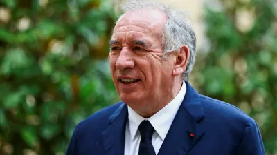 French Prime Minister Francois Bayrou arrives for a series of consultations with political parties, a week before a confidence vote he is seeking from the National Assembly on the budget issue, at the Hotel Matignon in Paris, France, September 3, 2025. REUTERS/Sarah Meyssonnier
