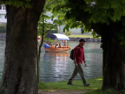 Bled - Blejsko jezero - pletna//FOTO: Luka Cjuha