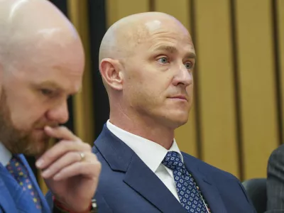 Joseph David Emerson appears in Multnomah County Circuit Court for sentencing on Fri., Sept. 5, 2025, in Portland, Ore. (Vickie Connor/The Oregonian via AP, Pool)