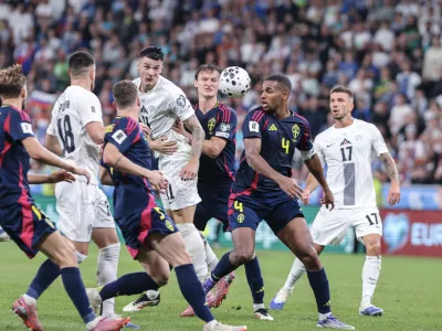 Benjamin Šeško- 05.09.2025 - nogomet - prvi krog kvalifikacij za SP - Slovenija: Švedska//FOTO: Jaka Gasar