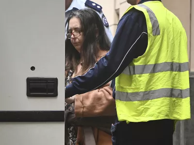 Convicted triple murderer Erin Patterson leaves the Supreme Court of Victoria following her sentencing in Melbourne, Australia, Monday, Sept. 8, 2025. (Joel Carrett/AAP Image via AP)