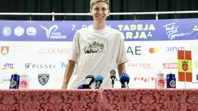 Tadej Pogačar v Komendi