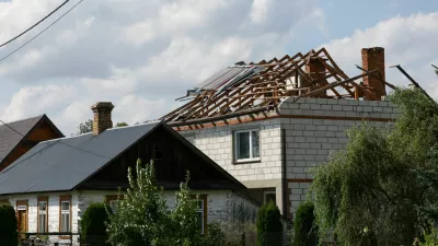 A destroyed roof of a house, after Russian drones violated Polish airspace during an attack on Ukraine, with some being shot down by Poland with the backing from its NATO allies, in Wyryki, Lublin Voivodeship, Poland, September 10, 2025. REUTERS/Kacper Pempel