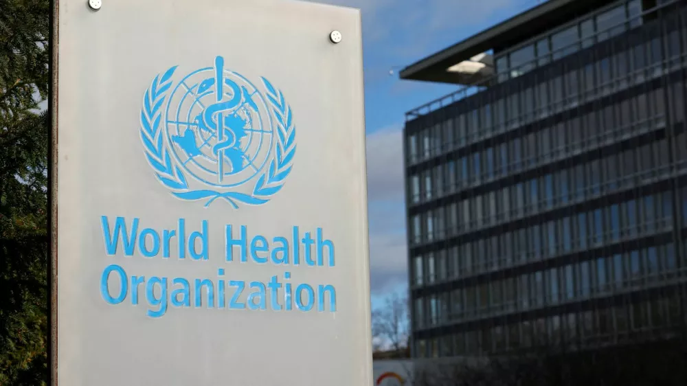 FILE PHOTO: A view shows The World Health Organization (WHO) headquarters in Geneva, Switzerland, January 28, 2025. REUTERS/Denis Balibouse/File Photo