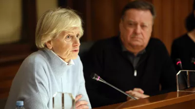 Antonija Poplas Susič, direktorica Zdravstvenega doma ZD Ljubljana- 17.01.2023 – Mestna občina Ljubljana (MOL) - novinarska konferenca ljubljanskega župana Zorana Jankovića, na kateri je predstavil novi vodji oddelka za zdravje in socialno varstvo ter službe za lokalno samoupravo,//FOTO: Tomaž Skale