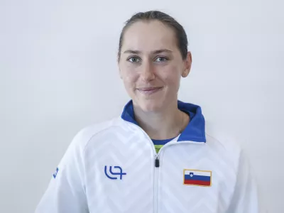 Kaja Juvan- 03.04.2025 - novinarska konferenca ženske reprezentance Slovenije v tenisu pred odhodom na pokal Billie Jean King v Litvi //FOTO: Jaka Gasar