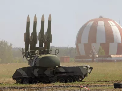 ﻿FILE - This Wednesday, June 30, 2010, file photo shows the Buk M2 missile system at a military show at the international forum "Technologies in machine building 2010" in Zhukovsky, Russia, outside Moscow. There are several models of Buk Missile Systems used by multiple countries, including both the Russian and Ukrainian government military. Anton Gerashenko, an adviser to Ukraine's interior minister, said Thursday, July 17, 2014, on his Facebook page that a Malaysia Airlines plane was flying at an altitude of 10,000 meters (33,000 feet) when it was hit by a missile from a Buk launcher, which can fire up to an altitude of 22,000 meters (72,000 feet). (AP Photo/Mikhail Metzel, File)