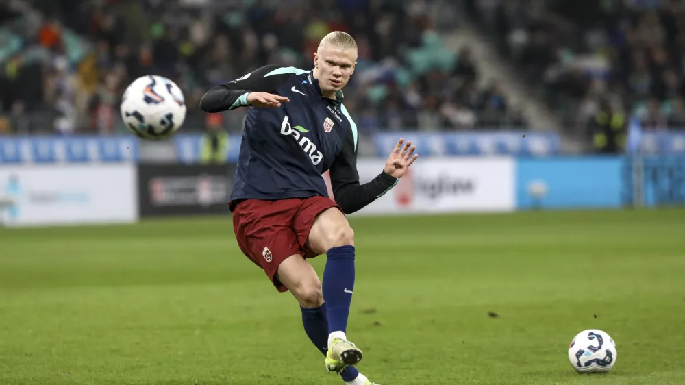 Erling Haaland 14.11.2024 - nogomet - liga narodov Slovenija &ndash; Norve&scaron;ka - stadion StožiceFOTO: LUKA CJUHA