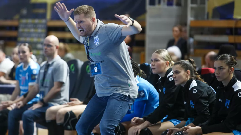 Žiga Novak14.9.2025 - rokomet ženske - Krim OTP Group Mercator - Podravka Vegeta Foto: LUka Cjuha