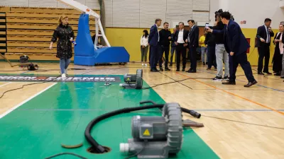 Novo mesto, Solski center Novo mesto.Ogled skode po neurju v Novem mestu.