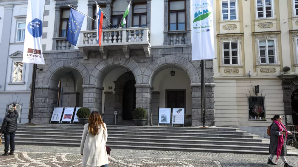 02.03.2025 - Mestna hi&scaron;a Ljubljana - magistrat - Zelena prestolnica evropeFoto: Luka Cjuha