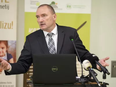 Jože Podgoršek09.01.2025 Novinarska konferenca in srečanje z novim vodstvom Kmetijsko gozdarske zbornice Slovenije, spregovorili bodo o aktualnih razmerah v kmetijstvu in načrtih zbornice za leto 2025FOTO: Nik Erik Neubauer