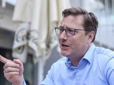 - 19.06.2025 - Evropski poslanec Vladimir Prebilič//FOTO: Jaka GasarOPOMBA: ZA OBJEKTIV - INTERVJU