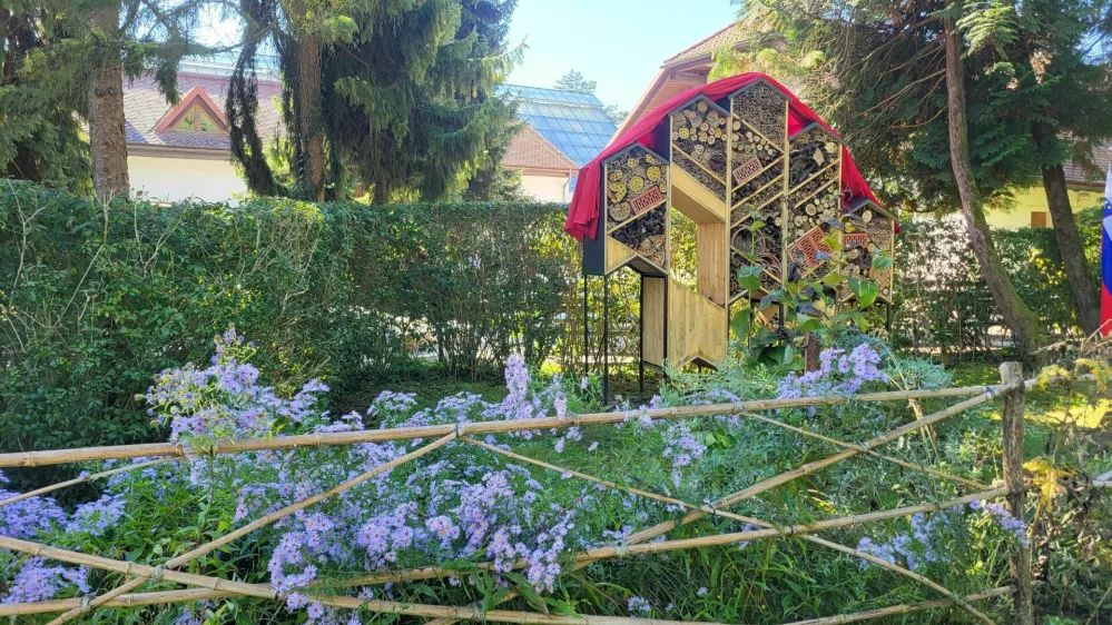 Ljubljana, hotel za opraševalce. Foto: Botanični vrt Ljubljana