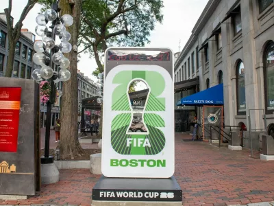 Odštevanje do mundiala 2026 v Bostonu. Foto: Profimedia