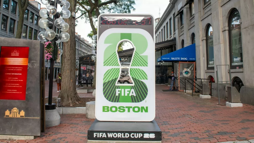 Odštevanje do mundiala 2026 v Bostonu. Foto: Profimedia