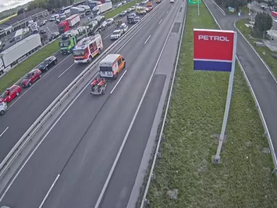 Štajerska avtocesta, prometna nesreča, zastoj. Vir: promet.si