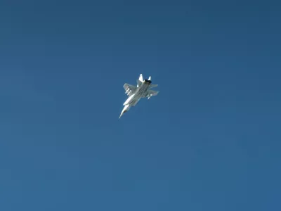 A still photo published by Swedish armed forces that it says shows a Russian mig-31 fighter jet that took part in the violation of Estonian airspace. Swedens military says the image was taken over the Baltic sea after the Russian aircraft left Estonian airspace, still photo released on September 19, 2025. Swedish Armed forces/Handout via REUTERS. THIS IMAGE HAS BEEN SUPPLIED BY A THIRD PARTY. MANDATORY CREDIT. NO RESALES. NO ARCHIVES Reuters was also able to confirm the aircrafts seen in the pictures as Russian MiG-31 fighter jets from the design which matched file imagery. Reuters was not able to independently verify the location or the date the photos were taken.