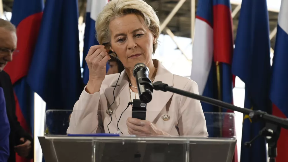 predsednica Evropske komisije Ursula von der Leyen- 1.1.2023 – Vstop Hrvaške v schengensko in evrsko območje.//FOTO: Nik Erik Neubauer