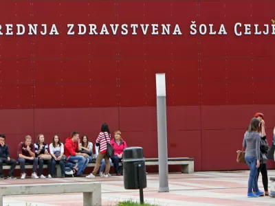 Srednja zdravstvena šola Celje - dijaki//FOTO: Tomaž Skale