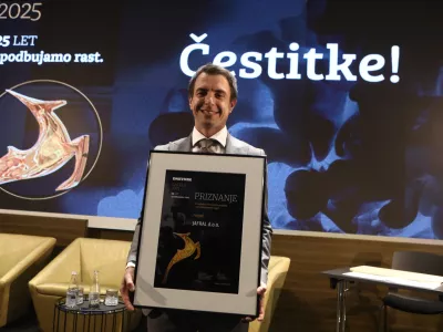 -Jafral, Frenk Smrekar (zmagovalec)24.9.2025 - Gazela 2025 - Osrednjesloveska Gazela - Grand hotel Plaza - regijski izbor najboljših najhitreje rastočih podjetij - razglasitev Osrednjeslovenske GazeleFoto: Luka Cjuha?