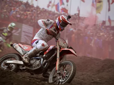 Italija, Trenta.Svetovno prvenstvo v motokrosu, razred MXGP.Prva dirka.Motokrosist Tim Gajser.