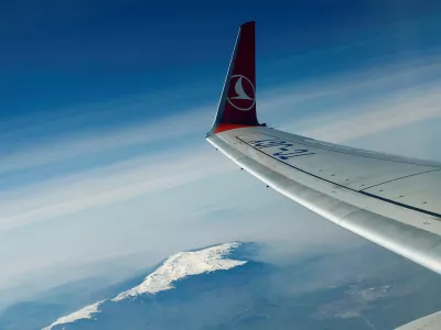﻿FILE PICTURE - The logo of Turkish Airlines (THY) is pictured on the wing of a Boeing 737-800 aircraft after it took off from Ataturk International airport in Istanbul, Turkey, March 24, 2017. REUTERS/Murad Sezer/File PIcture