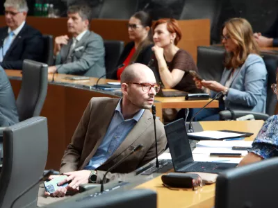 10.07.2025 - nadaljevanje seje DZ, na kateri bodo poslanci na predlog opozicije obravnavali interpelacijo ministrice za kulturo Aste Vrečko;Matej Tašner VatovecFoto: Tomaž Skale