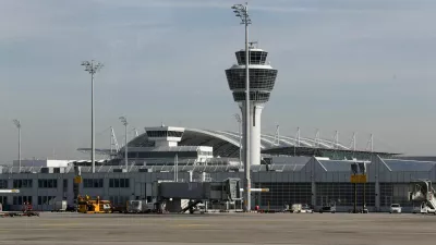 FILE PHOTO: A general view of the Munich International Airport in Germany, February 16, 2023. REUTERS/Leonhard Simon/File Photo