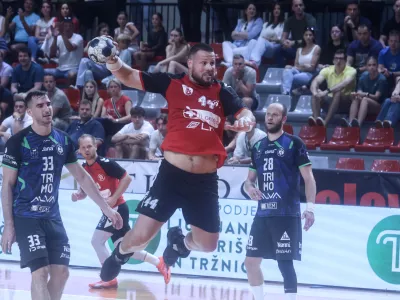 Ilija Brozović- 05.09.2025 - rokomet - 1. krog rokometnega državnega prvenstva med Slovan: Trebnje//FOTO: Jaka Gasar