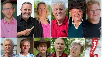 Tekmovalci v resničnostni oddaji Ljubezen po domače.