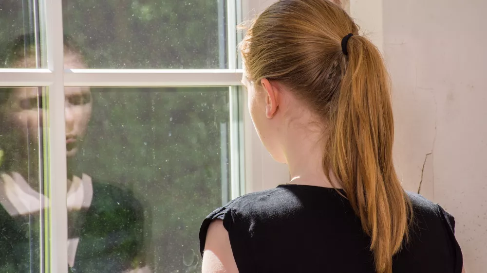 Zamišljenost. simbolična fotografija.